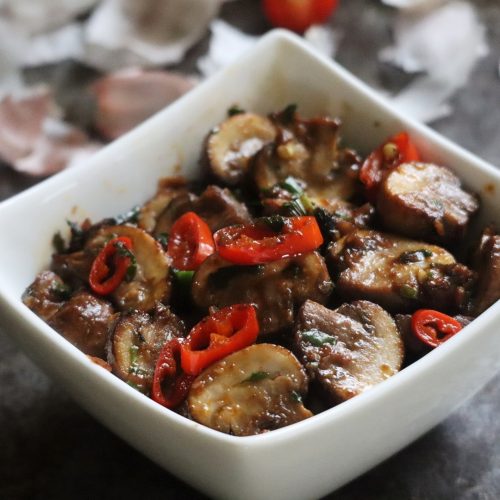 Chilli garlic mushroom