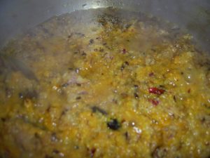 Salmon and potato curry